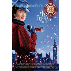 MARY POPPINS RETURNS 2018 OFFICIAL ORIGINAL CINEMA MOVIE PRINT PREMIUM POSTER