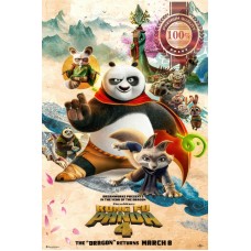 KUNG FU PANDA 4 2024 ORIGINAL CINEMA MOVIE 3D FILM PRINT PREMIUM POSTER