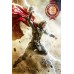 THOR FLYING WITH HAMMER LIGHTNING HOME DECOR ORIGINAL PRINT PREMIUM POSTER